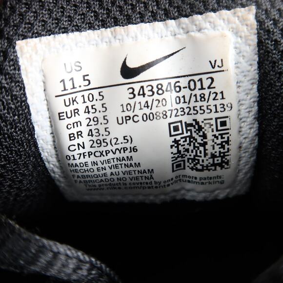 Nike Shoes Mens 11.5 Torch 4 Sneakers Athletic Trainer Running Grey Black Sport - Picture 7 of 14